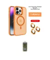 ieg™ iPhone 14 Pro Max Kılıf Akış Form - Siyah Joko Magic 5D Hayalet Cam