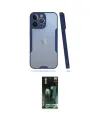 ieg™ iPhone 14 Pro Max Kılıf Atlas Asil Serisi - Şeffaf 360 Full Body Arka Koruyucu