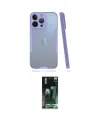 ieg™ iPhone 14 Pro Max Kılıf Atlas Asil Serisi - Şeffaf 360 Full Body Arka Koruyucu