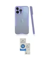 ieg™ iPhone 14 Pro Max Kılıf Atlas Asil Serisi - Şeffaf Royal Nano Ekran Koruyucu