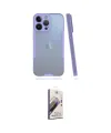 ieg™ iPhone 14 Pro Max Kılıf Atlas Asil Serisi - Siyah Bilvis 3D Mat Cam Ekran Koruyucu