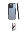 ieg™ iPhone 14 Pro Max Kılıf Atlas Asil Serisi - Siyah Bilvis 3D Mat Cam Ekran Koruyucu