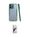 ieg™ iPhone 14 Pro Max Kılıf Atlas Asil Serisi - Siyah Bilvis 3D Mat Cam Ekran Koruyucu
