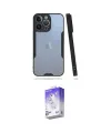ieg™ iPhone 14 Pro Max Kılıf Atlas Asil Serisi - Siyah Bilvis 5in1 3D Magic Cam Ekran Koruyucu