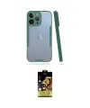 ieg™ iPhone 14 Pro Max Kılıf Atlas Asil Serisi - Siyah Buffer Cam Ekran Koruyucu
