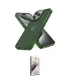 ieg™ iPhone 14 Pro Max Kılıf Atlas Form - Siyah Bilvis 3D Mat Cam Ekran Koruyucu