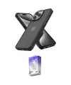ieg™ iPhone 14 Pro Max Kılıf Atlas Form - Siyah Bilvis 5in1 3D Magic Cam Ekran Koruyucu