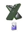 ieg™ iPhone 14 Pro Max Kılıf Atlas Form - Siyah Bilvis 5in1 5D Magic Hayalet Cam Ekran Koruyucu