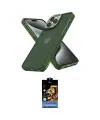 ieg™ iPhone 14 Pro Max Kılıf Atlas Form - Siyah Buffer Hayalet Cam Ekran Koruyucu