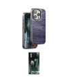 ieg™ iPhone 14 Pro Max Kılıf Atlas Minimal Özel Seri - Şeffaf 360 Full Body Arka Koruyucu