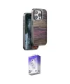 ieg™ iPhone 14 Pro Max Kılıf Atlas Minimal Özel Seri - Siyah Bilvis 5in1 3D Magic Cam Ekran Koruyucu