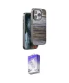 ieg™ iPhone 14 Pro Max Kılıf Atlas Minimal Özel Seri - Siyah Bilvis 5in1 3D Magic Cam Ekran Koruyucu