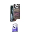 ieg™ iPhone 14 Pro Max Kılıf Atlas Minimal Özel Seri - Siyah Bilvis 5in1 5D Magic Hayalet Cam Ekran Koruyucu