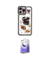 ieg™ iPhone 14 Pro Max Kılıf Çekirdek Asil - Siyah Bilvis 5in1 5D Magic Hayalet Cam Ekran Koruyucu