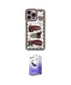 ieg™ iPhone 14 Pro Max Kılıf Çekirdek Asil - Siyah Bilvis 5in1 5D Magic Hayalet Cam Ekran Koruyucu