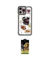 ieg™ iPhone 14 Pro Max Kılıf Çekirdek Asil - Siyah Buffer Cam Ekran Koruyucu