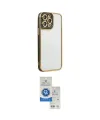 ieg™ iPhone 14 Pro Max Kılıf Çekirdek Klasik Serisi - Şeffaf Royal Nano Ekran Koruyucu