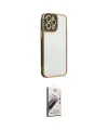 ieg™ iPhone 14 Pro Max Kılıf Çekirdek Klasik Serisi - Siyah Bilvis 3D Mat Cam Ekran Koruyucu