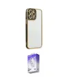 ieg™ iPhone 14 Pro Max Kılıf Çekirdek Klasik Serisi - Siyah Bilvis 5in1 3D Magic Cam Ekran Koruyucu