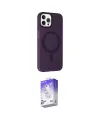 ieg™ iPhone 14 Pro Max Kılıf Çekirdek Modern Prime - Siyah Bilvis 5in1 3D Magic Cam Ekran Koruyucu