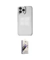ieg™ iPhone 14 Pro Max Kılıf Doruk Doku Prime - Siyah Bilvis 3D Mat Cam Ekran Koruyucu