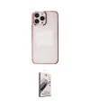 ieg™ iPhone 14 Pro Max Kılıf Doruk Doku Prime - Siyah Bilvis 3D Mat Cam Ekran Koruyucu