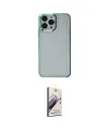 ieg™ iPhone 14 Pro Max Kılıf Doruk Doku Prime - Siyah Bilvis 3D Mat Cam Ekran Koruyucu