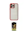 ieg™ iPhone 14 Pro Max Kılıf Doruk Doku Prime - Siyah Buffer Cam Ekran Koruyucu