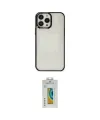 ieg™ iPhone 14 Pro Max Kılıf Doruk Doku Prime - Siyah Polymer Nano Ekran Koruyucu