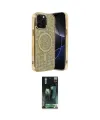 ieg™ iPhone 14 Pro Max Kılıf Eksen Çizgi - Şeffaf 360 Full Body Arka Koruyucu