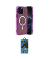 ieg™ iPhone 14 Pro Max Kılıf Eksen Çizgi - Siyah 18D Cam Ekran Koruyucu