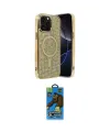 ieg™ iPhone 14 Pro Max Kılıf Eksen Çizgi - Siyah 18D Cam Ekran Koruyucu
