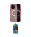 ieg™ iPhone 14 Pro Max Kılıf Eksen Çizgi - Siyah 18D Cam Ekran Koruyucu