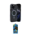 ieg™ iPhone 14 Pro Max Kılıf Eksen Çizgi - Siyah 18D Cam Ekran Koruyucu