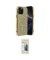 ieg™ iPhone 14 Pro Max Kılıf Eksen Çizgi - Siyah 6D Mat Seramik Hayalet Nano Ekran Koruyucu