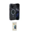 ieg™ iPhone 14 Pro Max Kılıf Eksen Çizgi - Siyah 6D Mat Seramik Hayalet Nano Ekran Koruyucu