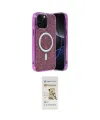 ieg™ iPhone 14 Pro Max Kılıf Eksen Çizgi - Siyah Mat Seramik Nano Ekran Koruyucu