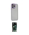 ieg™ iPhone 14 Pro Max Kılıf Eksen Doku Prime - Şeffaf 360 Full Body Arka Koruyucu