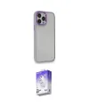 ieg™ iPhone 14 Pro Max Kılıf Eksen Doku Prime - Siyah Bilvis 5in1 3D Magic Cam Ekran Koruyucu