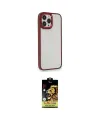 ieg™ iPhone 14 Pro Max Kılıf Eksen Doku Prime - Siyah Buffer Cam Ekran Koruyucu