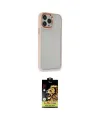 ieg™ iPhone 14 Pro Max Kılıf Eksen Doku Prime - Siyah Buffer Cam Ekran Koruyucu