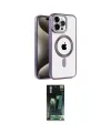 ieg™ iPhone 14 Pro Max Kılıf Eksen Form Koleksiyonu - Şeffaf 360 Full Body Arka Koruyucu