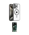 ieg™ iPhone 14 Pro Max Kılıf Eksen Form Koleksiyonu - Şeffaf 360 Full Body Arka Koruyucu