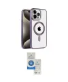 ieg™ iPhone 14 Pro Max Kılıf Eksen Form Koleksiyonu - Şeffaf Royal Nano Ekran Koruyucu
