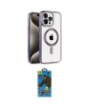 ieg™ iPhone 14 Pro Max Kılıf Eksen Form Koleksiyonu - Siyah 18D Cam Ekran Koruyucu