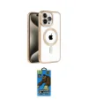 ieg™ iPhone 14 Pro Max Kılıf Eksen Form Koleksiyonu - Siyah 18D Cam Ekran Koruyucu
