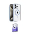 ieg™ iPhone 14 Pro Max Kılıf Eksen Form Koleksiyonu - Siyah Bilvis 5in1 5D Magic Hayalet Cam Ekran Koruyucu