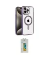 ieg™ iPhone 14 Pro Max Kılıf Eksen Form Koleksiyonu - Siyah Polymer Nano Ekran Koruyucu
