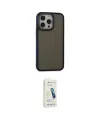 ieg™ iPhone 14 Pro Max Kılıf Eksen Işık - Şeffaf Pasifik Cam Ekran Koruyucu