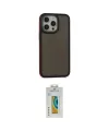 ieg™ iPhone 14 Pro Max Kılıf Eksen Işık - Siyah Polymer Nano Ekran Koruyucu